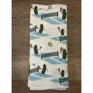 Let's Play Pickleball Kitchen Dish Towels Set of 3 Pickle Ball Paddle NWT